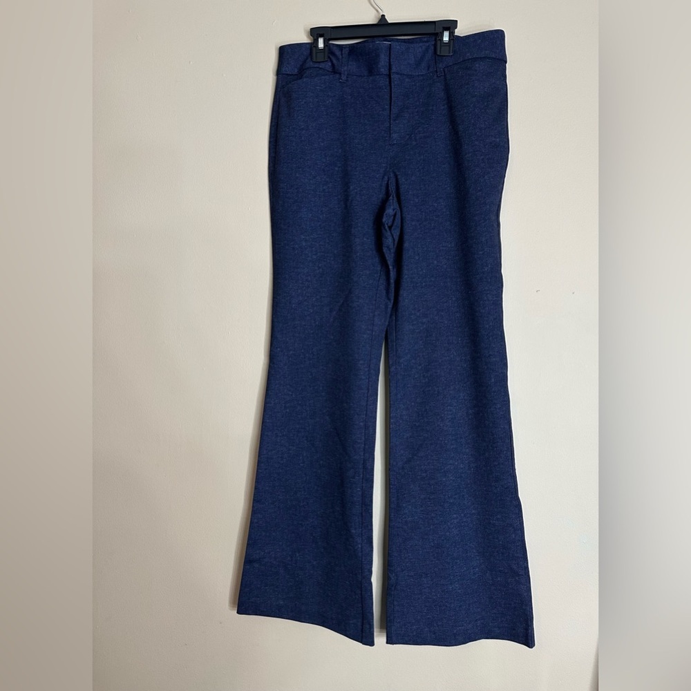 ELLE blue size 8‎ business casual work pants wide leg